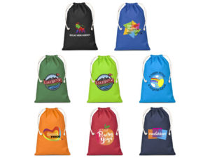Allsorts Maxi Cotton Drawstring Pouch