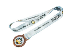 Bronze Polyester Ribbon Medal