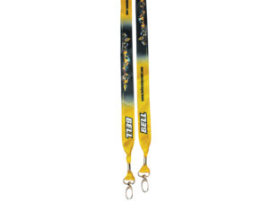 Dye Sublimation Open Lanyard With Double Clip