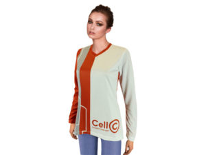 Ladies Geneva Long Sleeve V-Neck T Shirt