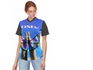Ladies Isla Moisture Management V Neck Sublimation T-Shirt