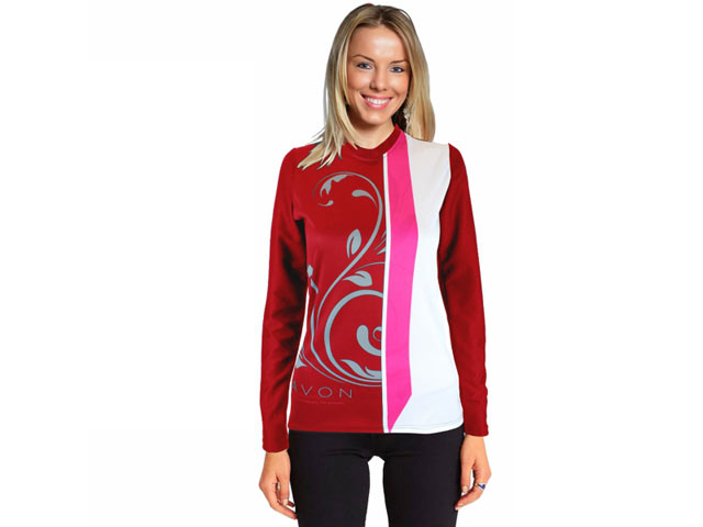 Ladies Rico Long Sleeve Moisture Management Crew Neck Sublimation T-Shirt - Image 3