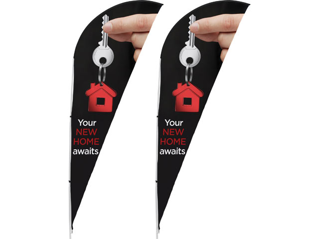Legend 2M Sharkfin Flying Banner (Set Of 2)
