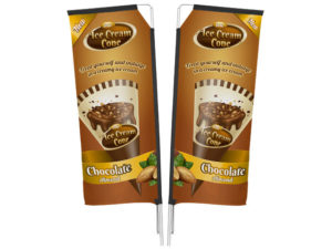 Legend 2M Telescopic Double Sided Flying Banner