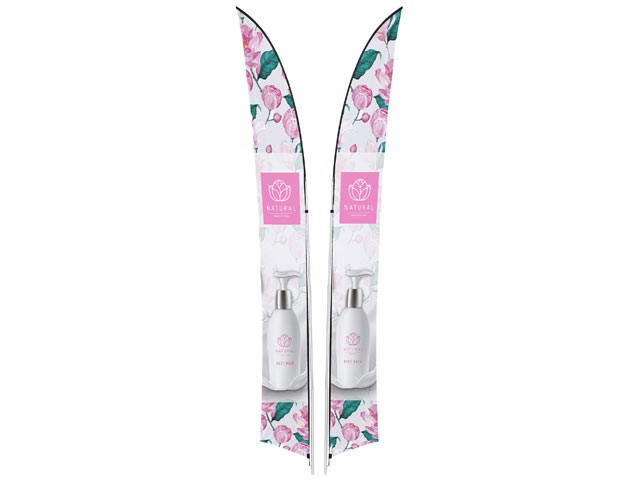 Legend 4M Arcfin Double Sided Flying Banner