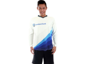 Mens Geneva Long Sleeve V-Neck T Shirt