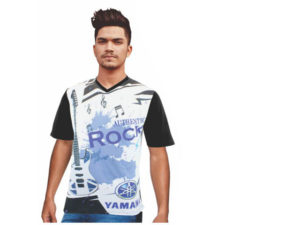 Mens Isla Moisture Management V Neck Sublimation T-Shirt