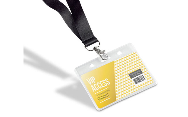 Myriad Lanyard Landscape Conference Pouch