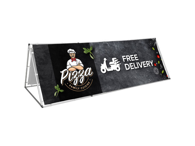 Ovation A-Frame With Fabric Print 3 X 1M