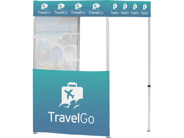 Ovation Gazebo 1.5 X 1.5M 1 Half Wall 1 Full Wall