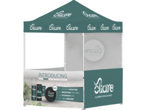 Ovation Gazebo 2 X 2M 3Half Walls 1 Full Wall