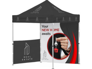 Ovation Gazebo 2 X 2M Petite 1 Half Wall 1 Full Wall
