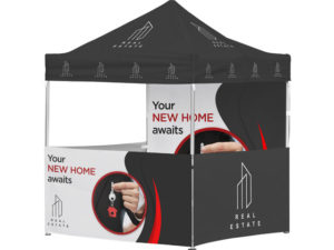 Ovation Gazebo 2 X 2M Petite 3 Half Walls 1 Full Wall