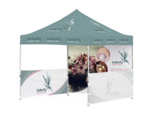 Ovation Gazebo 3 X 3M 2 Half Walls 1 Full Wall