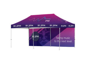 Ovation Gazebo 6 X 3M 1 Long Side Full Wall