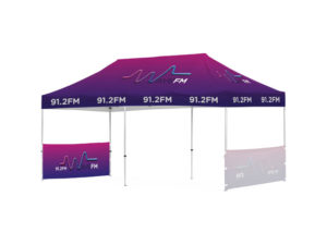 Ovation Gazebo 6 X 3M 2 Short Side Half Walls
