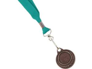 Unbranded Ribbon With Bronze Medal