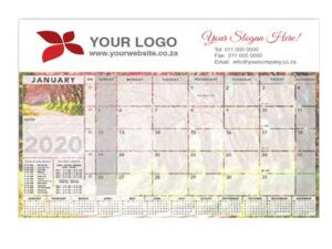 12 Page Executive Moments Desk Pad Calendar
