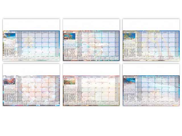 12 Page Executive Scenic Desk Pad Calendar - Image 3