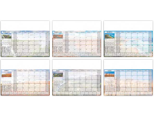 12 Page Executive Scenic Desk Pad Calendar - Image 2