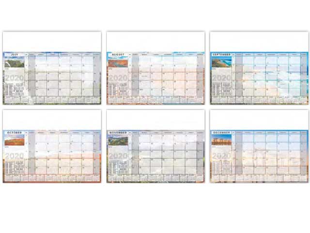 12 Page Executive Scenic Desk Pad Calendar - Image 3