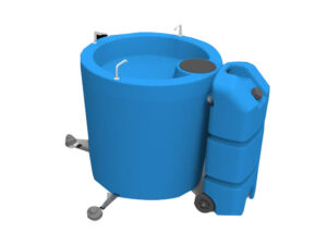 300L 3 Station Stand Alone Wash Basin