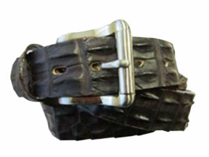 35Mm Genuine Crocodile On Genuine Leather Backer Mens Exotic Belt