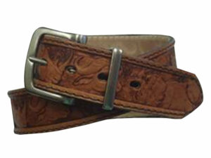 40Mm Mens Exotic Belt Genuine Leather With Big 5 Emboss