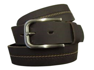 40Mm Milled Genuine Leather Mens Belt