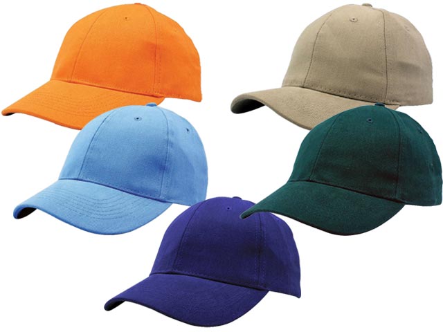 6 Panel Brushed Cotton Cap - Image 3