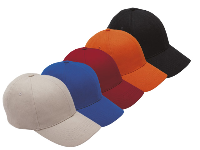6 Panel Brushed Cotton Cap - Image 2