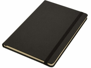 A5 Carbon Pu Notebook With Elastic