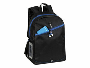 Backpack With Contrast Colour Diagonal Zip