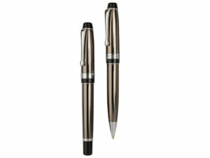 Bettoni Delgardo Twist Action Metal Ballpen And Rollerball Capped Metal Set