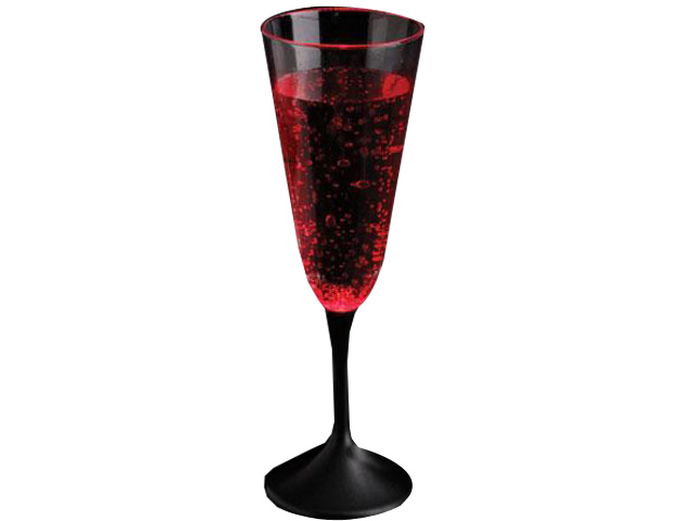 Black Stem Champagne / Flute Glass