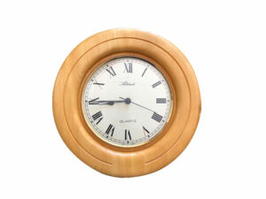 Brazilian Yellow Wood Wall Clock