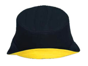 Bucket Hat With Two Tone Brim