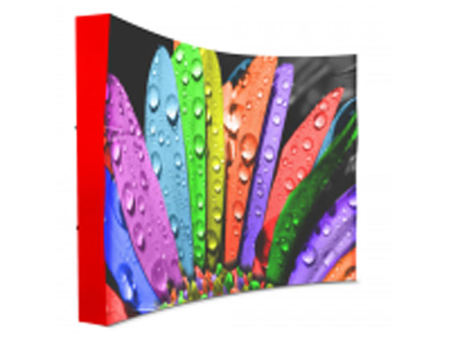 Cloth Banner Wall Curve with closed sides