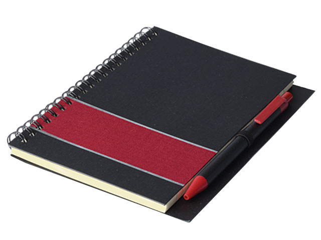 Coloured Stripe Notebook With Pen - Image 3