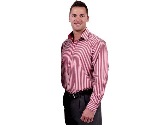 Cotton Rich Fibre Dyed Stripe Mens Shirt