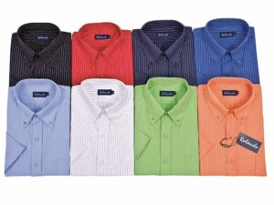 Cotton Rich Fibre Dyed Stripe Mens Shirt