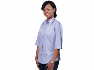 Cotton Rich Yarn Dyed Check Ladies Wendy Blouse