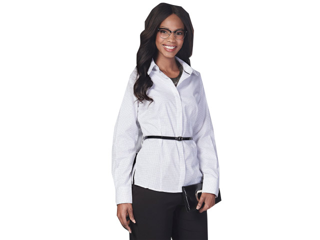 Cp1 Ladies Cullinan Long Sleeve Diamond Dot Print Blouse