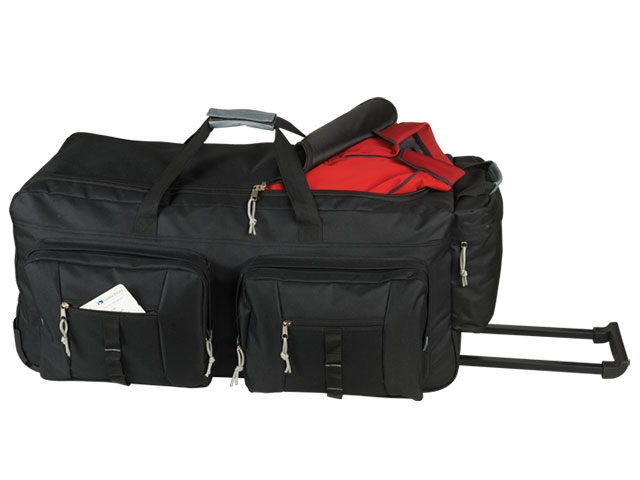 Dual Front Pocket Rolling Travel Duffel