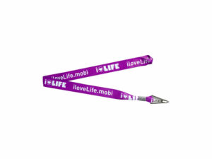 Dye Sublimated Lanyard Full Colour Branding On Both Sides With Croc Clip Attachment
