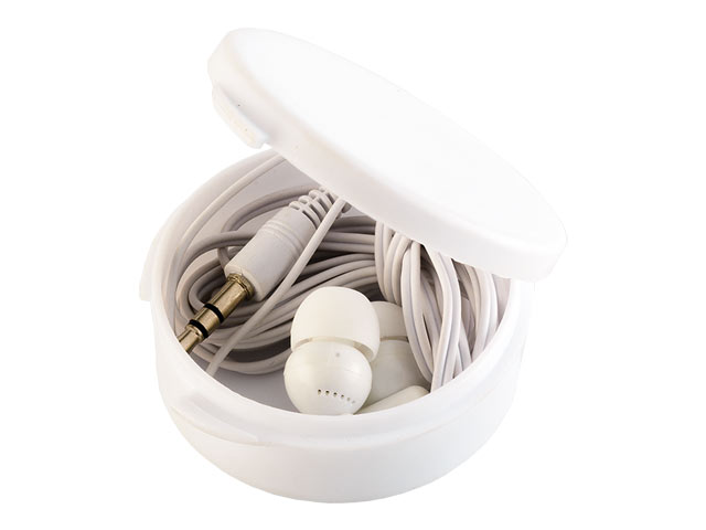 Earphones In Round Case - Image 2