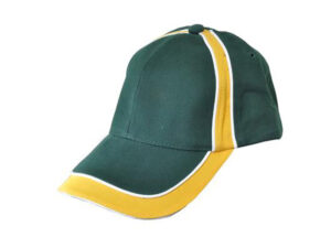 Green Cap With Yellow Border
