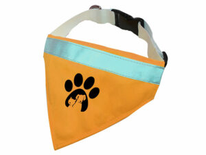 High Vis Dog Bandana With Collar