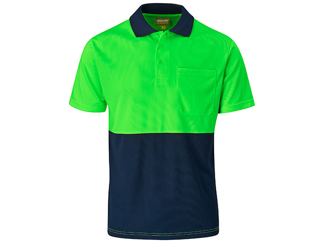 Inspector Two-Tone Hi-Viz Golf Shirt - Image 2