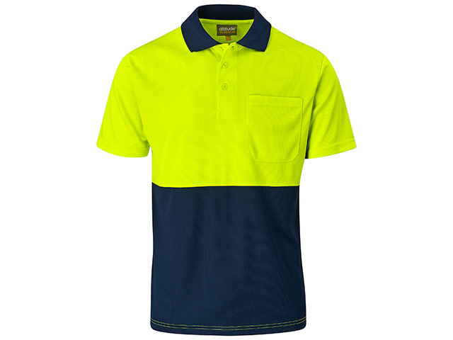 Inspector Two-Tone Hi-Viz Golf Shirt - Image 4